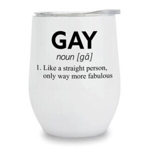 Gay Definition Wine Tumbler